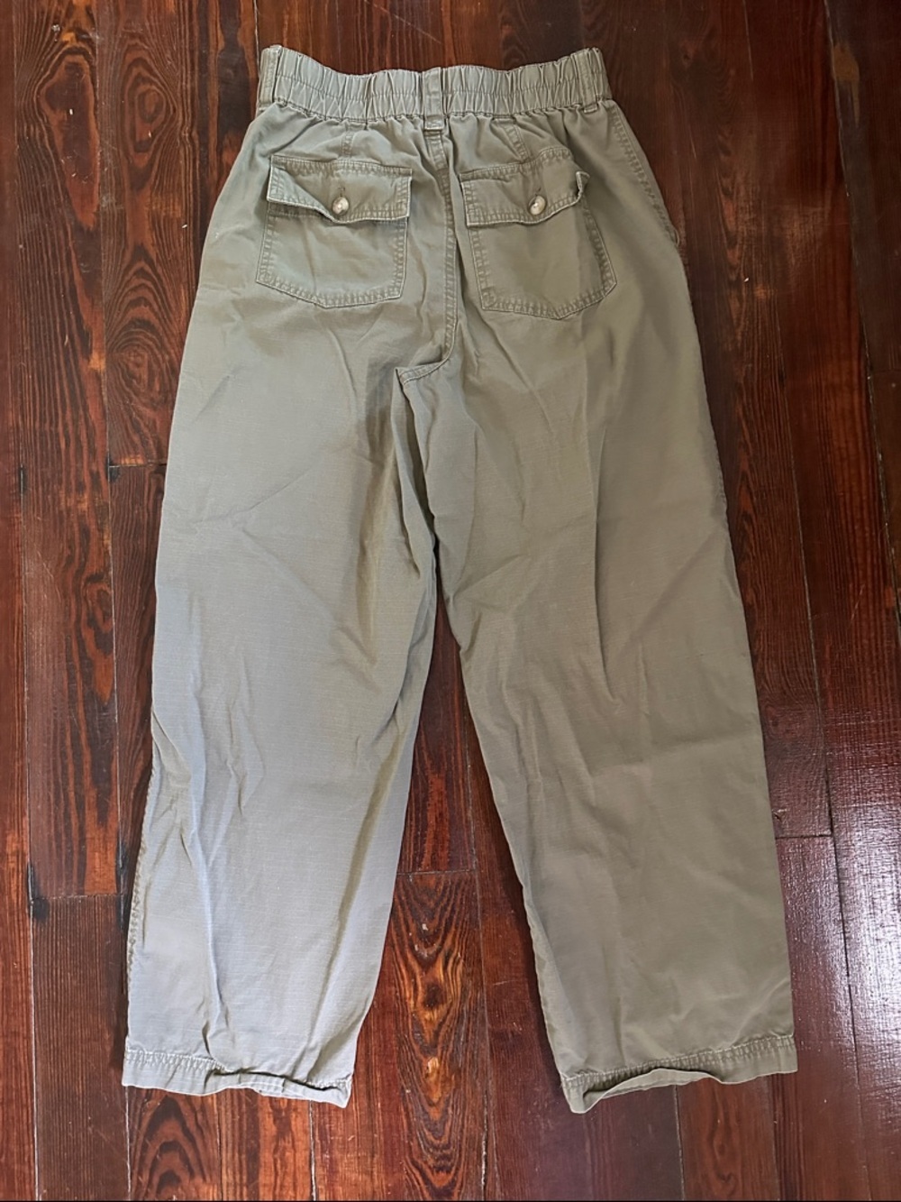 Madewell Womens Khaki Straight-Leg Chinos Trouser Pull on Size Small 100% Cotton - Picture 6 of 6